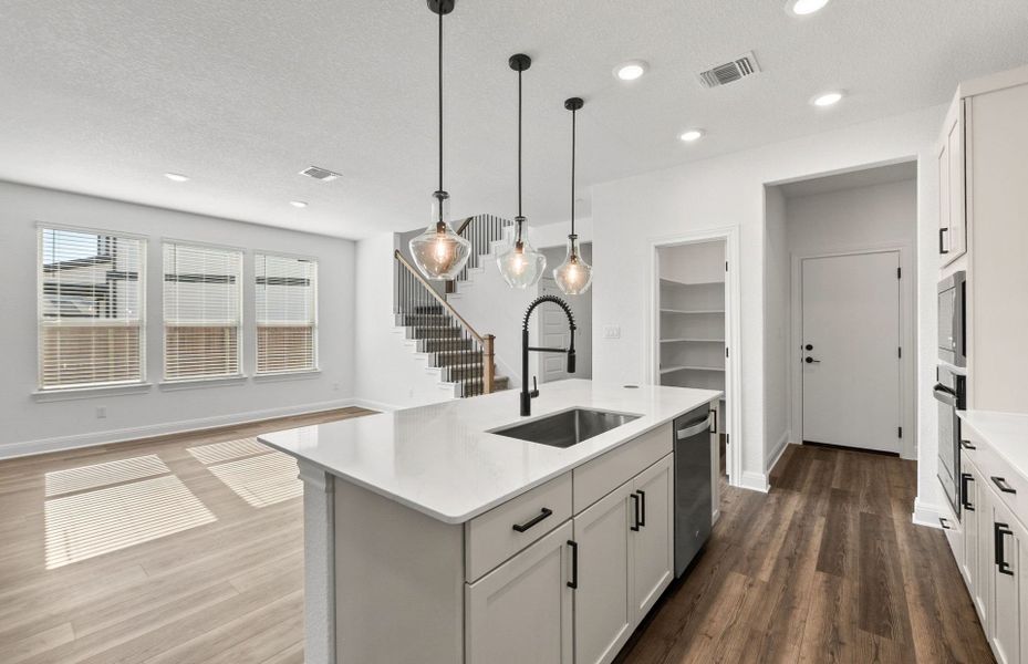 Furnished interior view inside a new home in Santa Rita Ranch, Liberty Hill (Image 7).