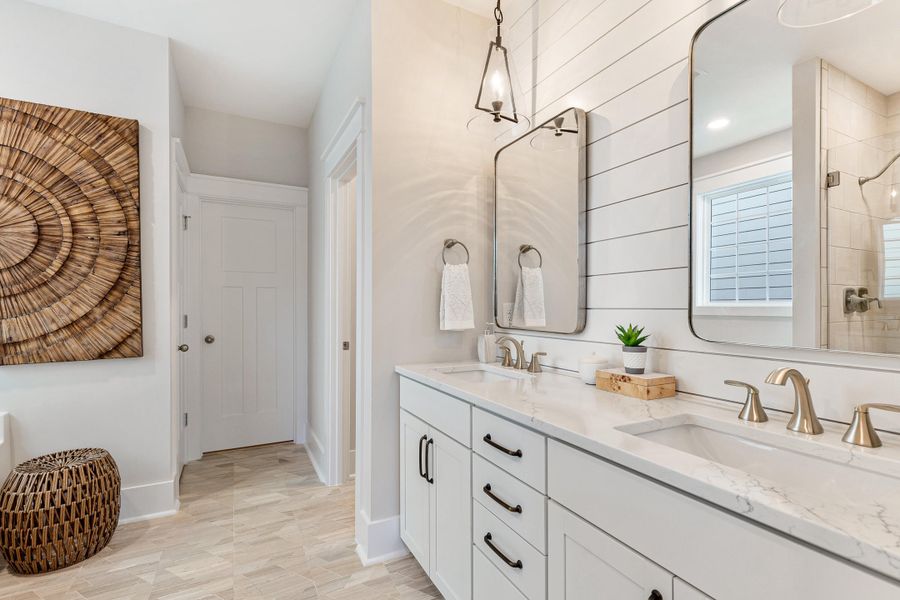 Furnished interior view inside a new home in Central Park, James Island (Image 12).