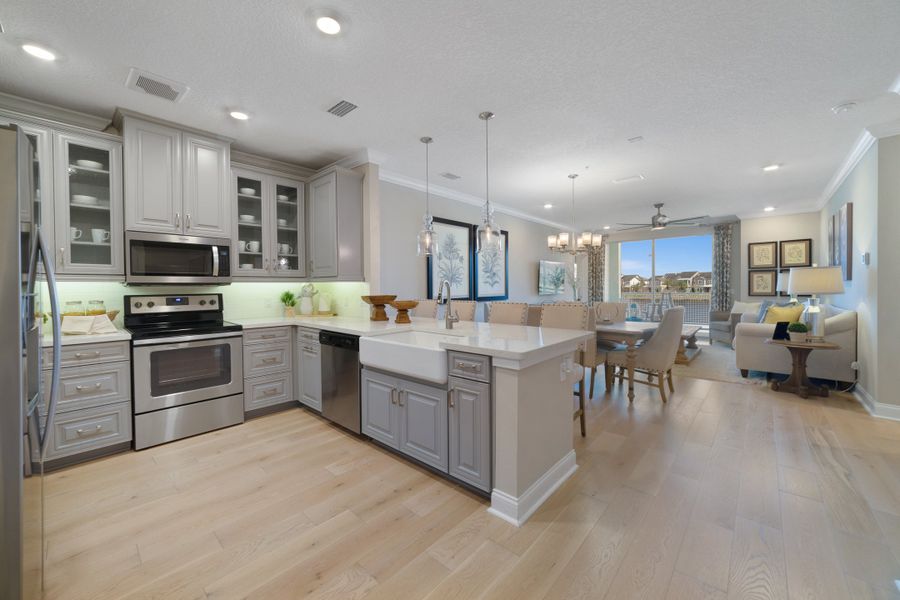Furnished interior view inside a new home in Gatherings® of Lake Nona, Orlando (Image 11).