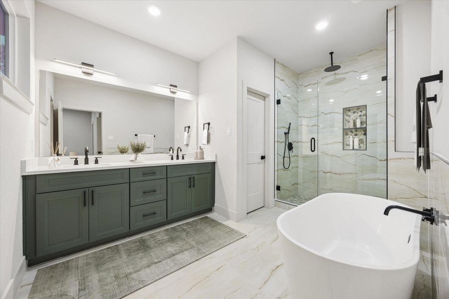 Furnished interior view inside a new home in , Houston (Image 9).