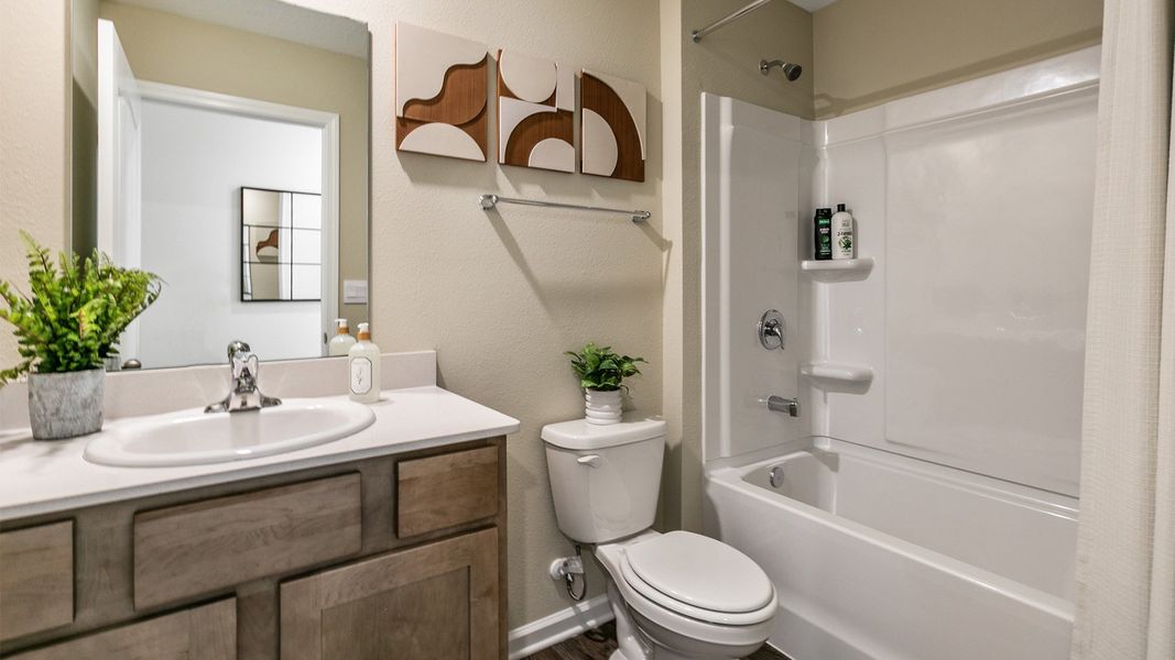 Representative furnished interior of a home built from the BERKELEY by D.R. Horton in Rookery, Green Cove Springs (Image 25).