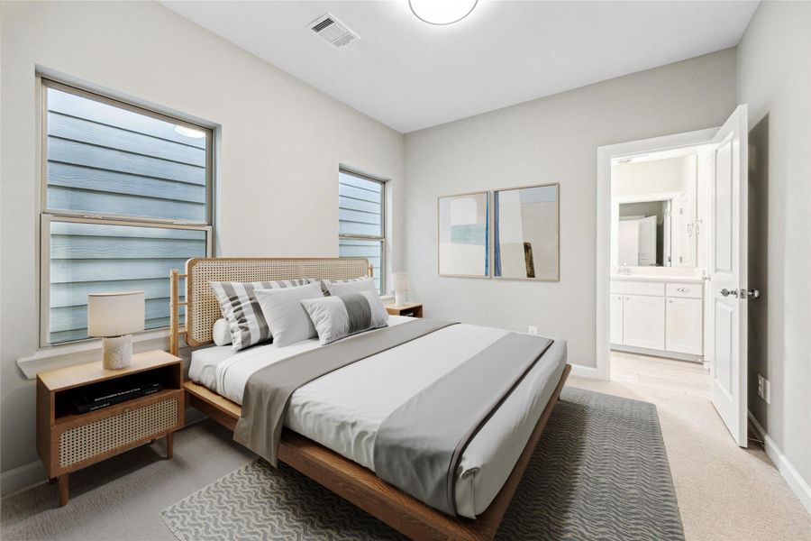 Furnished interior view inside a new home in , Houston (Image 17). Furnished interior view inside a new home in , Houston (Image 17).