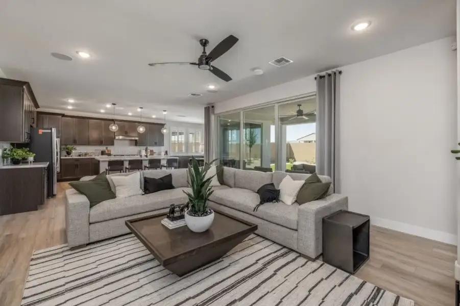 Furnished interior view inside a new home in The Grove at El Cidro, Goodyear (Image 12).
