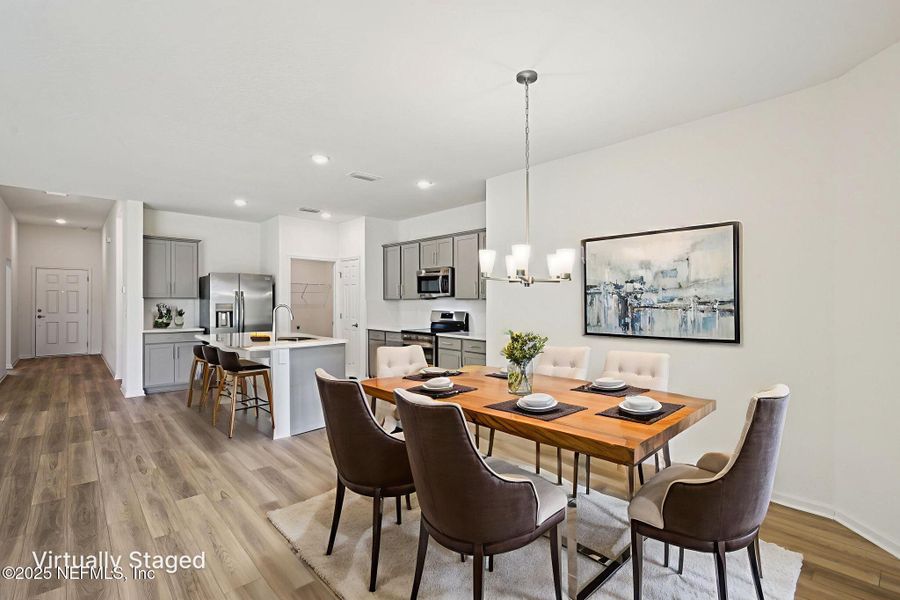Furnished interior view inside a new home in Panther Creek, Jacksonville (Image 13).