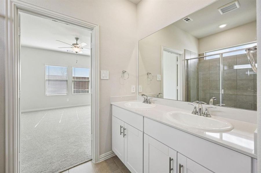 Furnished interior view inside a new home in Lakehaven - Spring Series, Farmersville (Image 9).