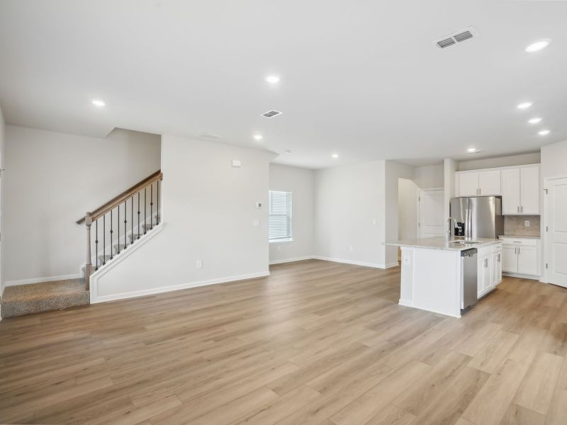 Spacious, unfurnished interior of a new home in Marshburn Landing - Bungalow Series, Wendell (Image 13). Spacious, unfurnished interior of a new home in Marshburn Landing - Bungalow Series, Wendell (Image 13).
