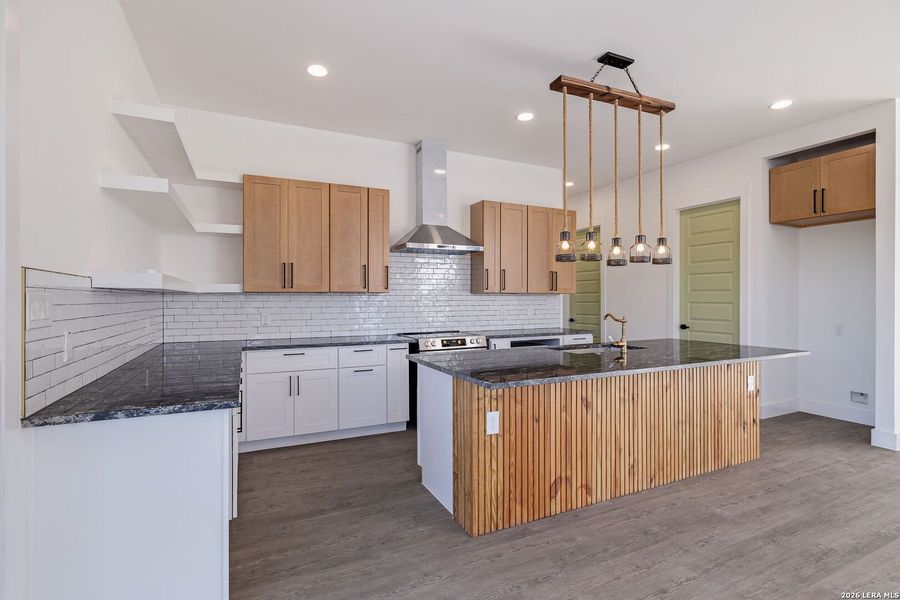 Furnished interior view inside a new home in , Fischer (Image 9).