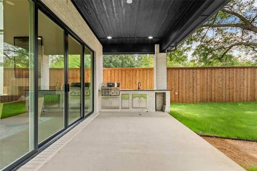 Exterior details and patio area of a home in , Dallas (Image 28). Exterior details and patio area of a home in , Dallas (Image 28).