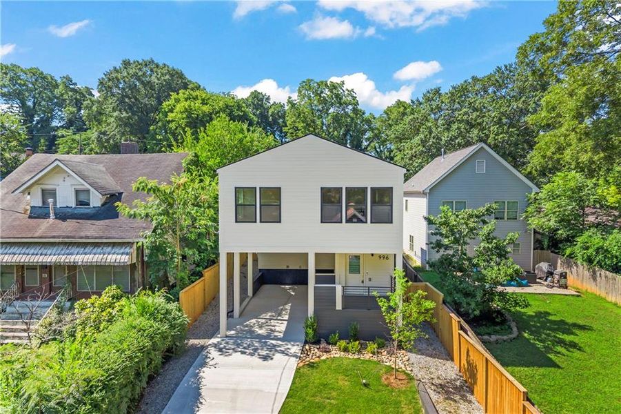 Front exterior of a new home in , Atlanta, GA, highlighting curb appeal (Image 24). Front exterior of a new home in , Atlanta, GA, highlighting curb appeal (Image 24).