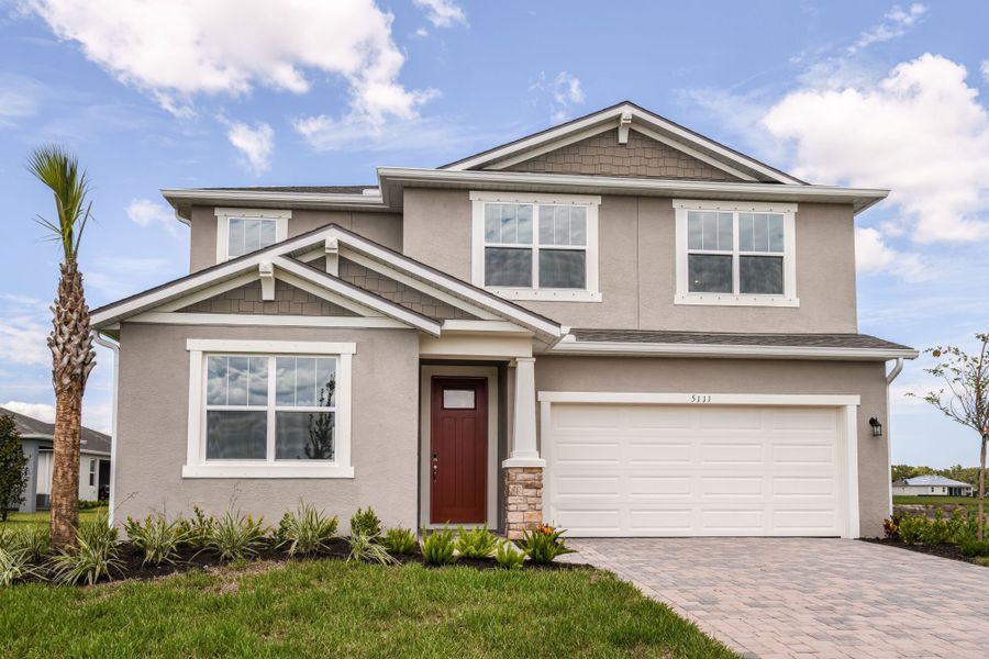 Representative exterior photo of a completed home built from the Sequoia by Mattamy Homes in Windwater, Parrish, FL (Image 20).