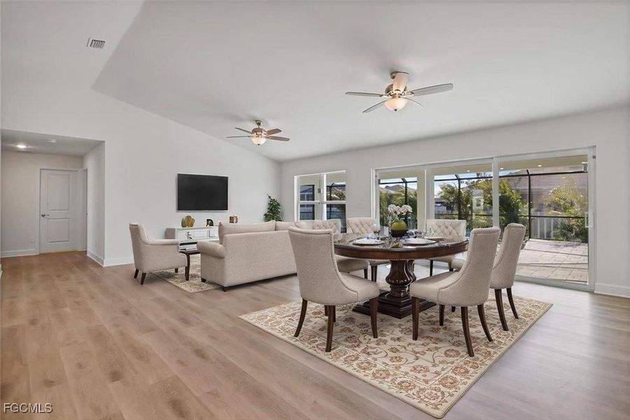 Furnished interior view inside a new home in Cape Coral, Cape Coral (Image 7). Furnished interior view inside a new home in Cape Coral, Cape Coral (Image 7).