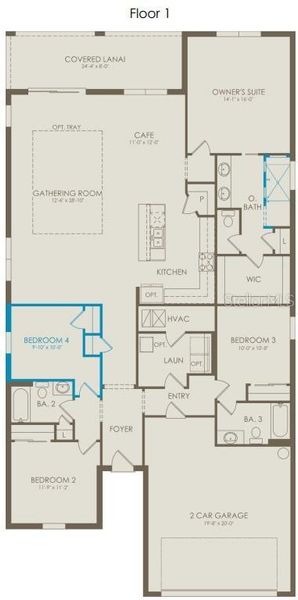 2D floor plan layout of this home in Hartford Terrace, Davenport, FL (Image 2). 2D floor plan layout of this home in Hartford Terrace, Davenport, FL (Image 2).