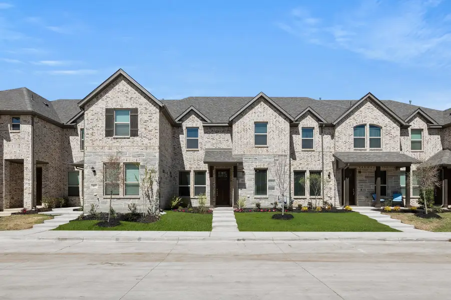 Representative exterior photo of a completed home built from the Caddo by Impression Homes in Timber Ridge, Corinth, TX (Image 2). Representative exterior photo of a completed home built from the Caddo by Impression Homes in Timber Ridge, Corinth, TX (Image 2).