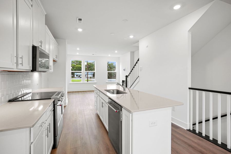 Furnished interior view inside a new home in West End Heights, Charlotte (Image 9).