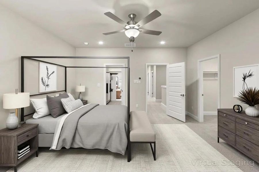 The Cyrus A Primary Suite Bedroom