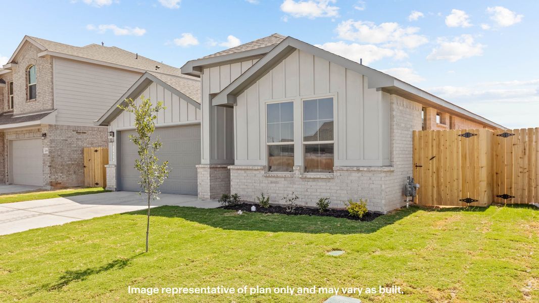 Exterior details and patio area of a home in Northwest Passage, Midland (Image 3).