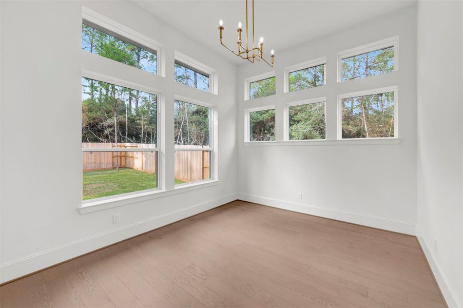 Spacious, unfurnished interior of a new home in The Woodlands Hills - Premier Collection, Willis (Image 21).