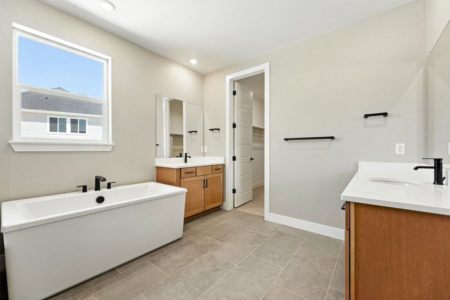 Furnished interior view inside a new home in Hillside at Crystal Valley Destination Collection, Castle Rock (Image 8).