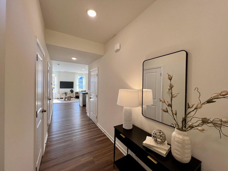 Furnished interior view inside a new home in Bellevue Townhomes, Greenville (Image 4).