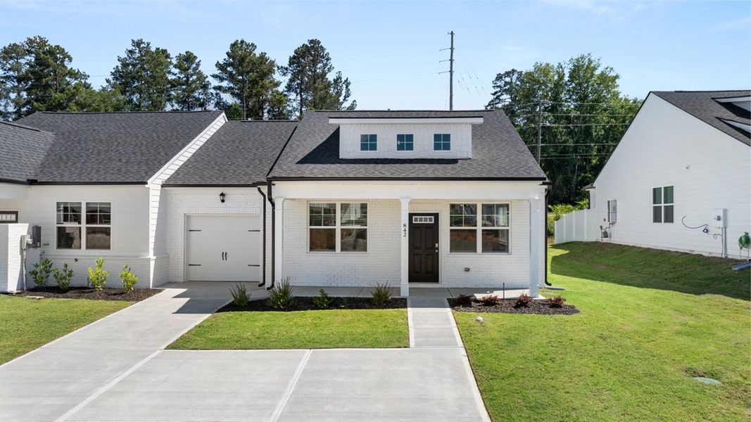 Front exterior of a new home in Byrd Village, Graniteville, SC, highlighting curb appeal (Image 2).