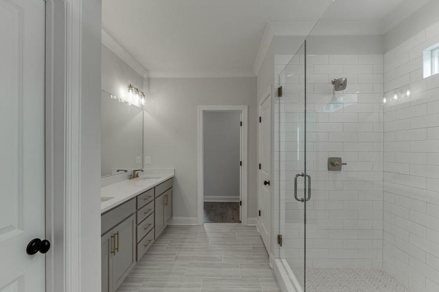 Furnished interior view inside a new home in , Buford (Image 9).