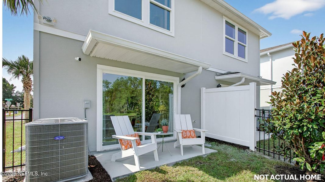 Exterior details and patio area of a home in Trout River, Jacksonville (Image 2).