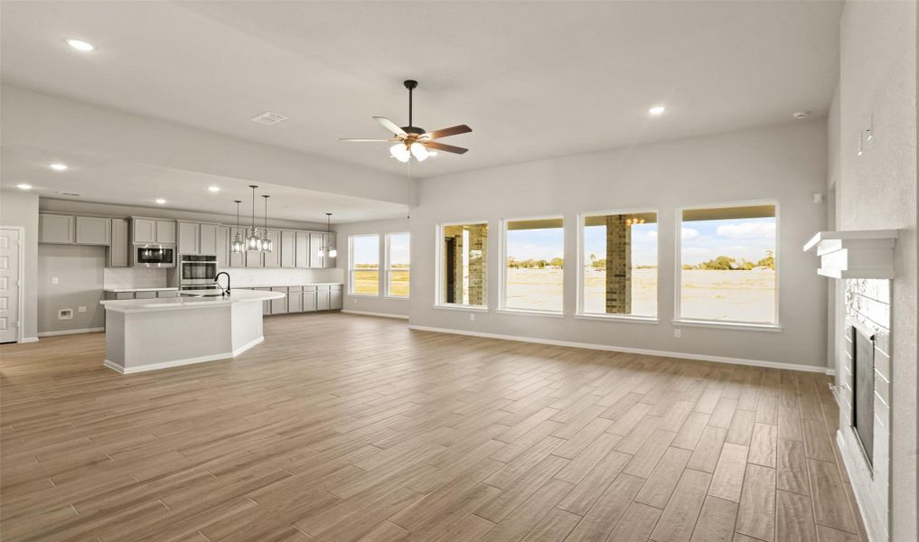 Open great room (*Photo not of actual home and used for illustration purposes only.)