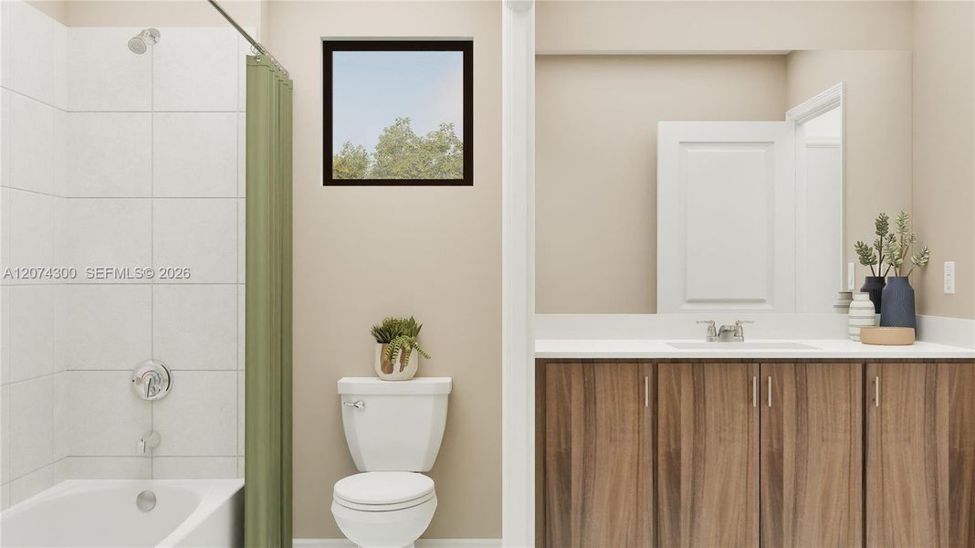 Furnished interior view inside a new home in Solterra, Sunrise (Image 18).