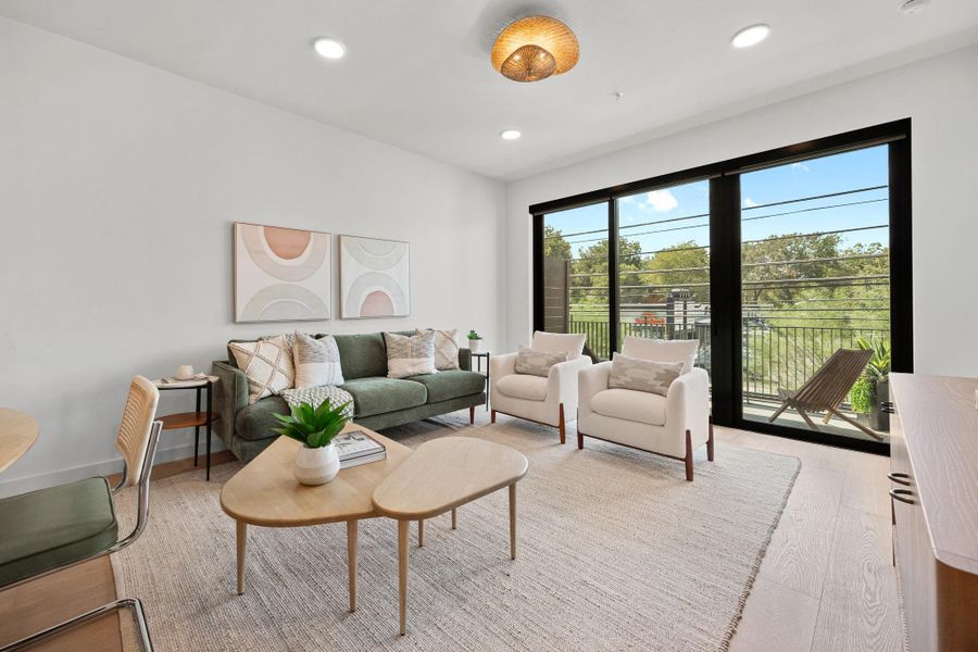 Furnished interior view inside a new home in , Austin (Image 14).