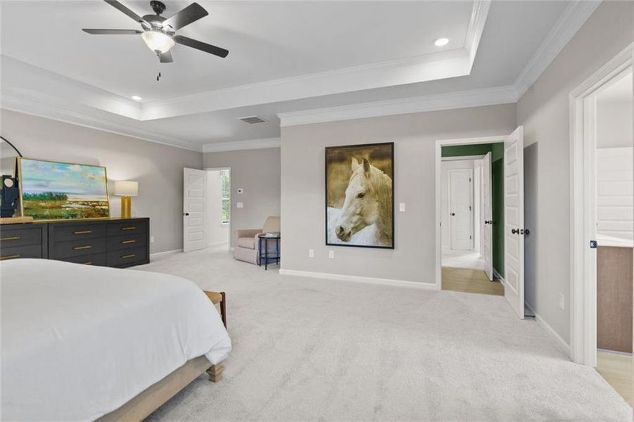 Furnished interior view inside a new home in Oakmont, Dallas (Image 36).