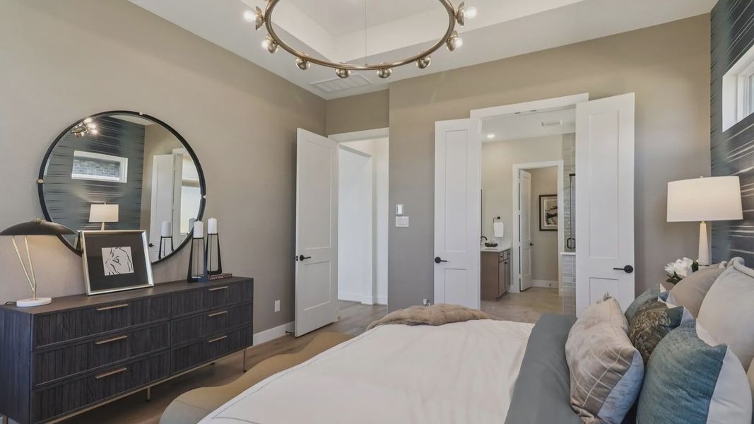 Representative furnished interior of a home built from the Marbella by Chesmar Homes in Audubon, Magnolia (Image 36).