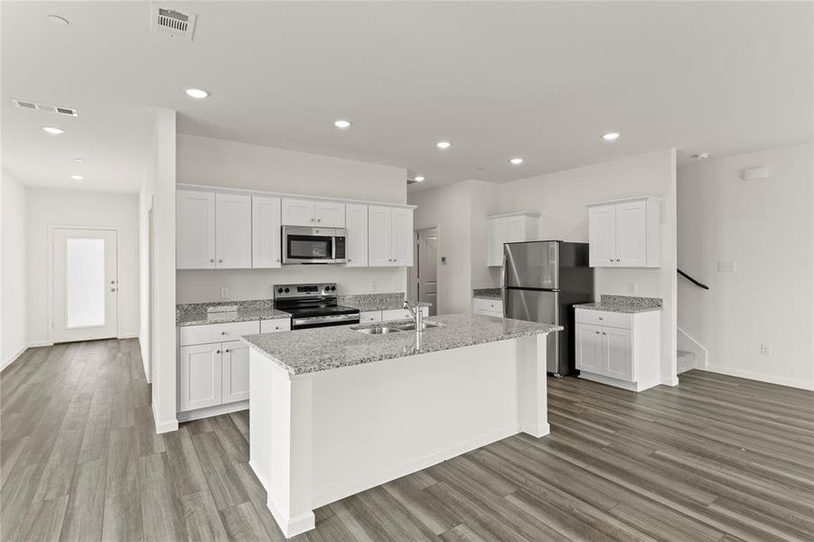 Furnished interior view inside a new home in Coyote Meadows, Anna (Image 8). Furnished interior view inside a new home in Coyote Meadows, Anna (Image 8).