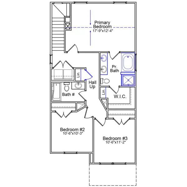 2D floor plan layout of this home in Pinecrest, West Columbia, SC (Image 3).