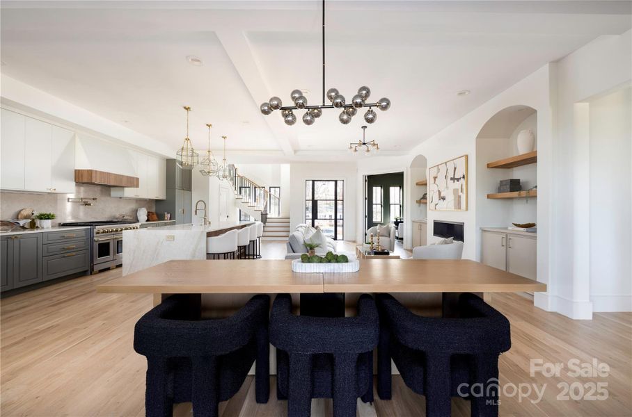 Furnished interior view inside a new home in , Charlotte (Image 33).