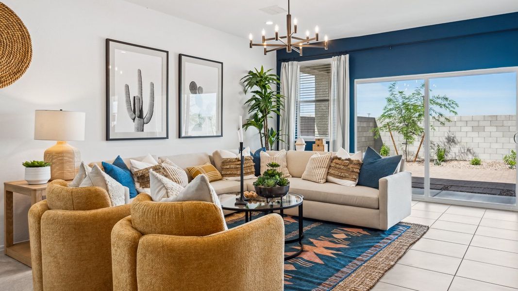 Furnished interior view inside a new home in Heartland Ranch, Coolidge (Image 13).