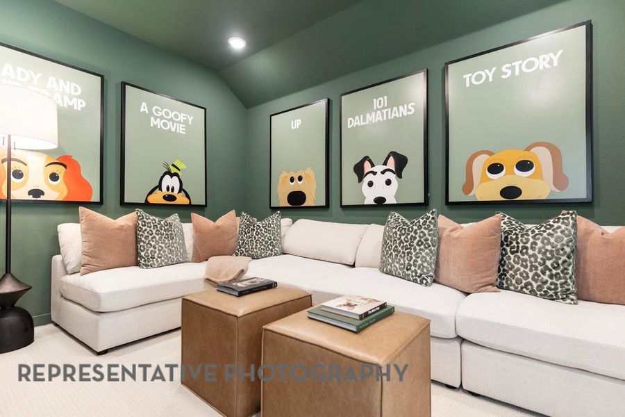 Furnished interior view inside a new home in Wolf Ranch, Georgetown (Image 37).