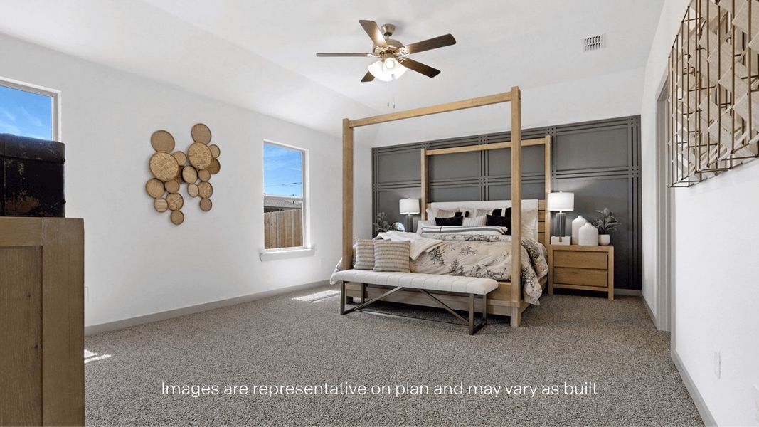 Furnished interior view inside a new home in Allen Farms, Lubbock (Image 16).