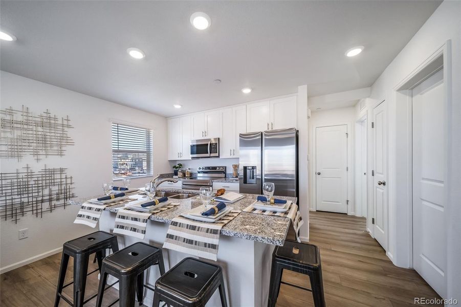 Furnished interior view inside a new home in , Commerce City (Image 38).