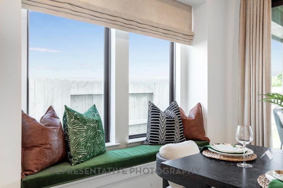 Furnished interior view inside a new home in Pomona: 42ft. lots, Manvel (Image 24).