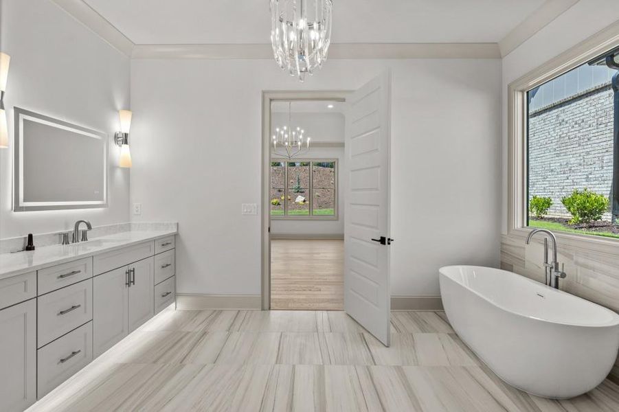 Furnished interior view inside a new home in , Braselton (Image 8).