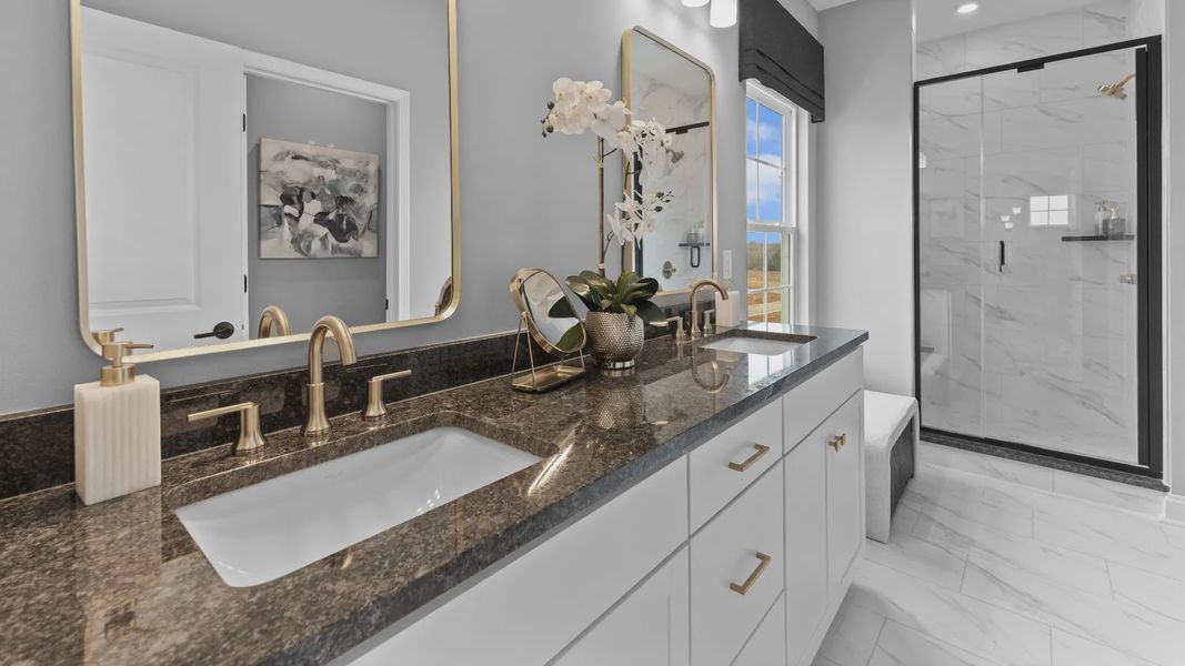 The Brockton Plan by DRB homes in Pineville, NC - Primary Bathroom The Brockton Plan by DRB homes in Pineville, NC - Primary Bathroom