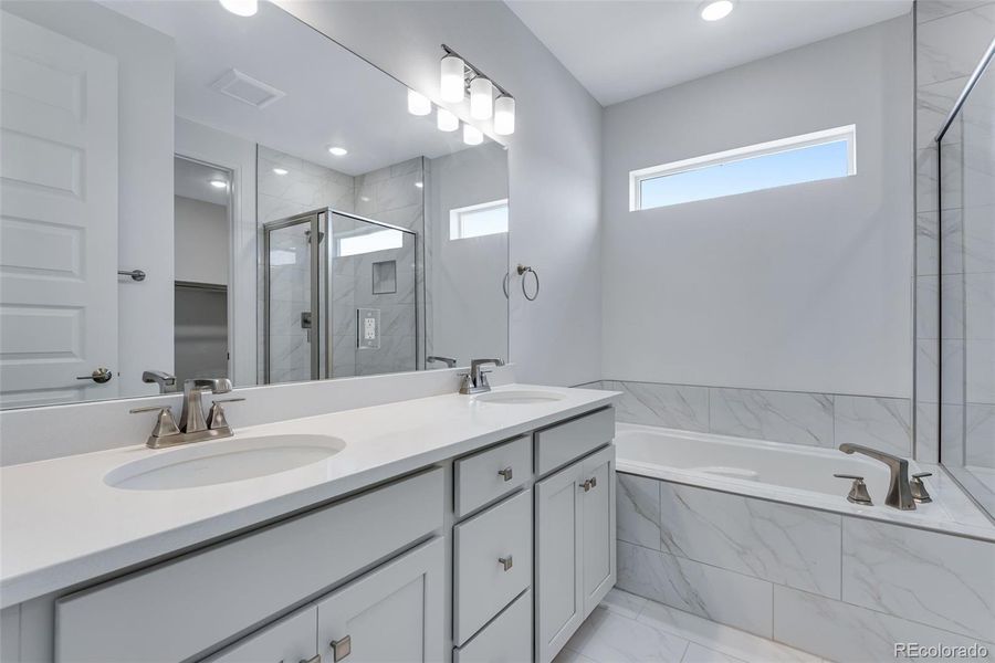 Furnished interior view inside a new home in Prelude at The Aurora Highlands, Aurora (Image 4). Furnished interior view inside a new home in Prelude at The Aurora Highlands, Aurora (Image 4).