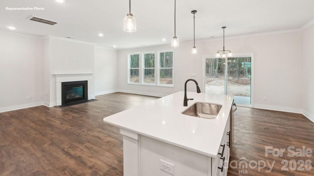 Furnished interior view inside a new home in Westport, York (Image 8).