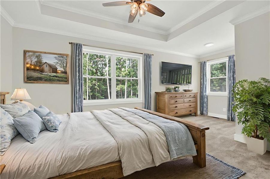 Furnished interior view inside a new home in , Canton (Image 39).