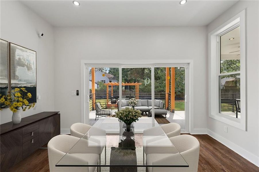 Furnished interior view inside a new home in , Atlanta (Image 14).