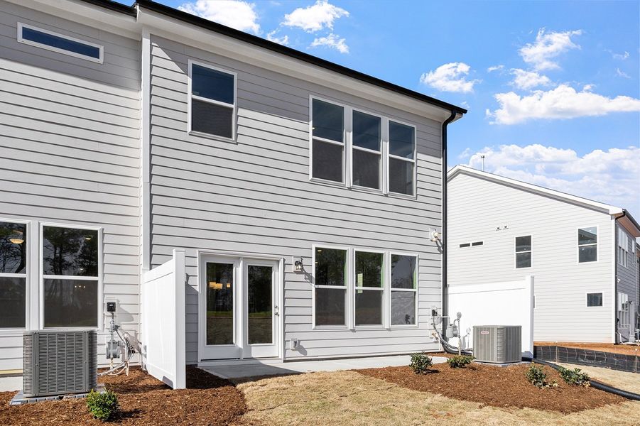 Exterior details and patio area of a home in Sweetbrier, Durham (Image 20).