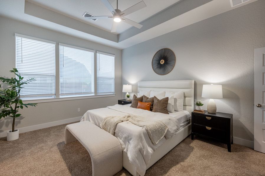 Furnished interior view inside a new home in Stillwater Ranch, San Antonio (Image 7). Furnished interior view inside a new home in Stillwater Ranch, San Antonio (Image 7).