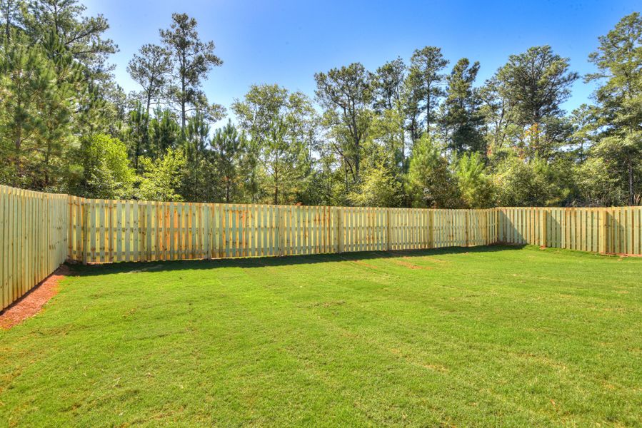 Exterior details and patio area of a home in The Sanctuary, Aiken (Image 3).