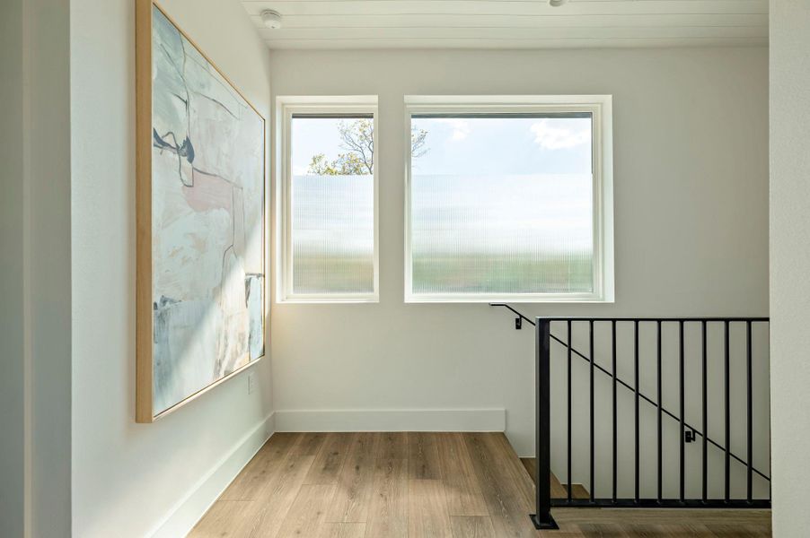 Upstairs landing area Upstairs landing area