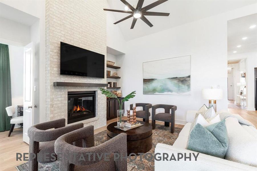 Furnished interior view inside a new home in Ridge Crossing, Waxahachie (Image 13).